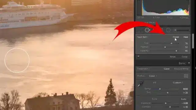 Lightroom remove unwanted